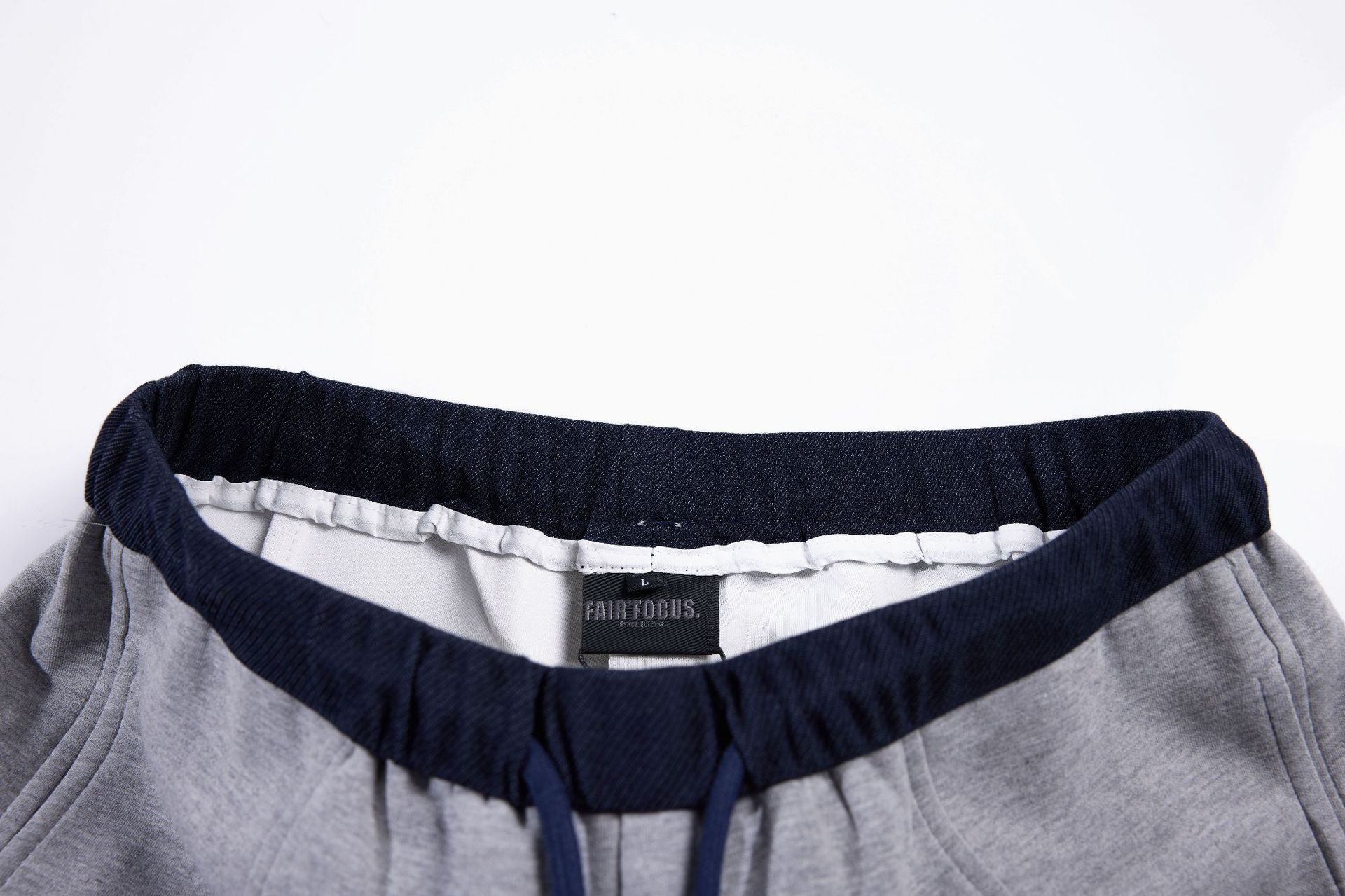 Joggers unisexes déstructurés – Pantalon de survêtement streetwear oversize avec ourlet biseauté et technologie anti-froissage (24 % coton, gris, S-XL)_voghion.com