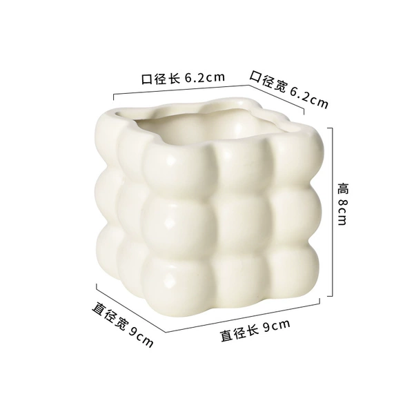 Jiugongge cream block matte rice yellow 9cm