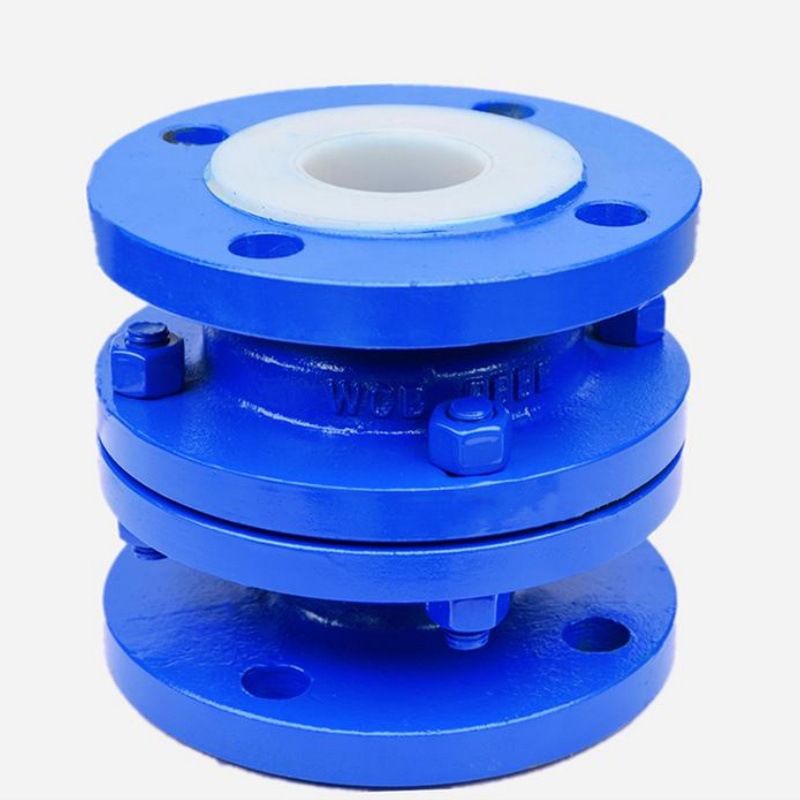 H42F46-10C DN350  铸钢法兰软密封止回阀 衬氟立式止回阀 耐腐蚀