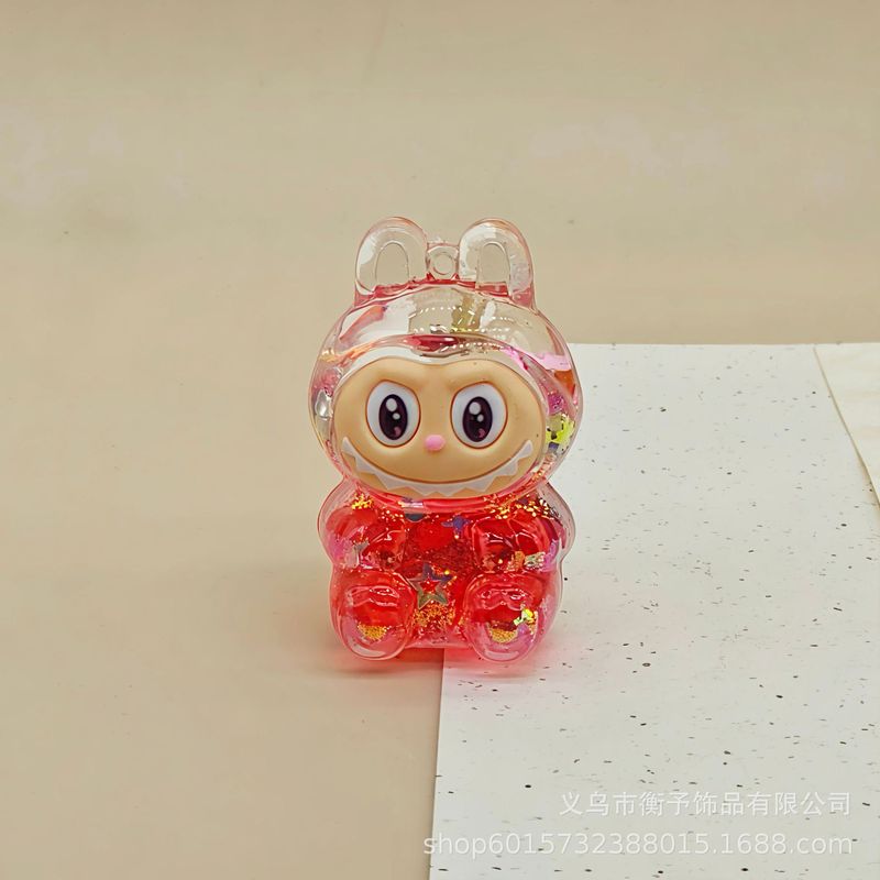 亚克力入油创意流沙摆件拉布布爆闪流沙瓶批发钥匙扣挂件配饰批发|undefined