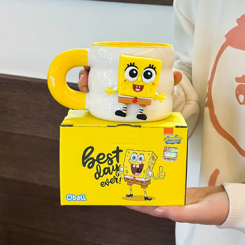 Оригинальная керамическая магнитная кружка SpongeBob Pai Star совместного бренда, красивая пара, офисная кружка для воды