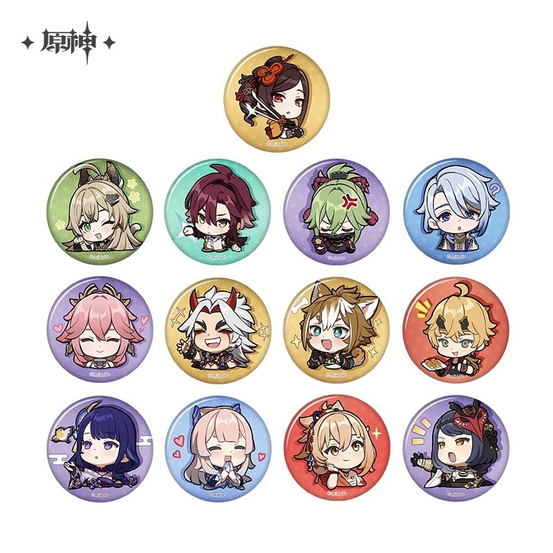 正規版ミハ遊原神バッジバーアクリルペンダント立牌パイルバッジウェンディ鐘離バッジ