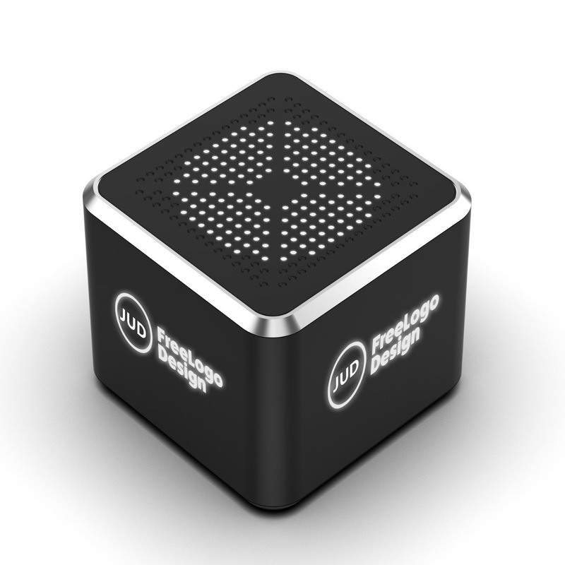 New Cross-Border Private Model High-End Promotional Gift Wireless Bluetooth Speaker Portable Card-Insertable Mini Luminous Logo Speaker