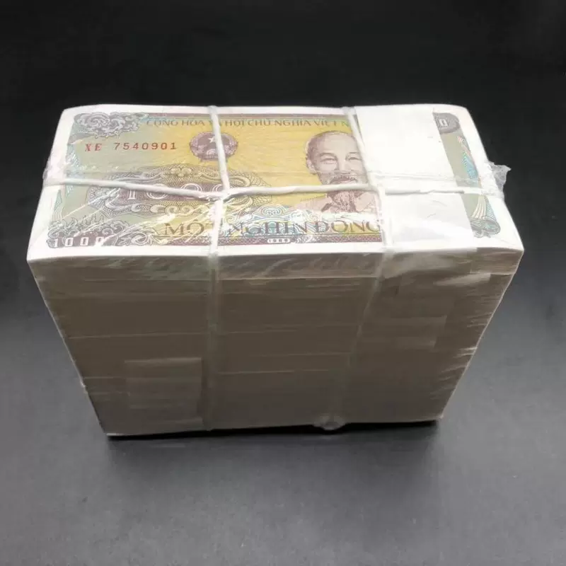ธนบัตรเวียดนาม 1000 ดอง มัด 1000 ใบ ของสะสม