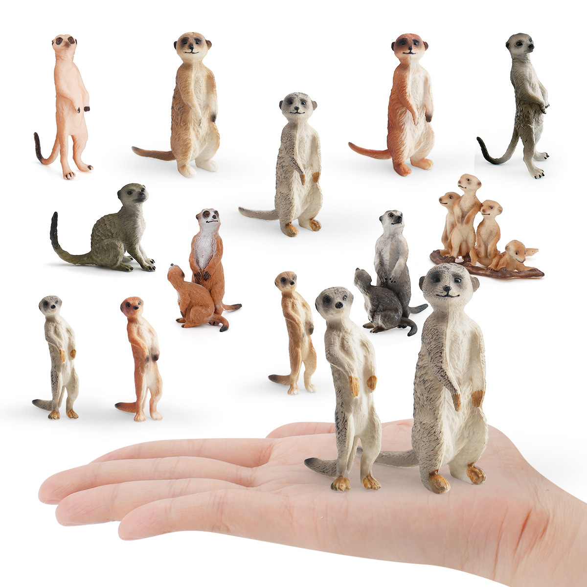 Puzzle infantil simulación de escritorio animal sólido zorro ornamentación pantano estacionamiento estático gato marino modelo de juguete transfronterizo
