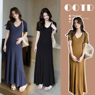 Ready Stock Summer New Maternity Wear Maternity Dress Lazy Casual Maternity Dress
