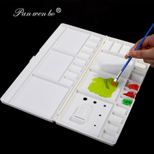 30格水彩调色盒 折叠密封翻盖专业保湿盘调色碟丙烯水粉颜料板