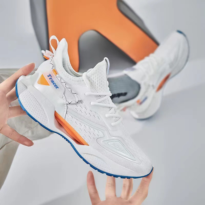 Soft Sole Easy Wear Jinjiang Mesh Breathable Casual Shoes for Men 2024 New Style Fashionable Versatile Summer Men's Sports Shoes