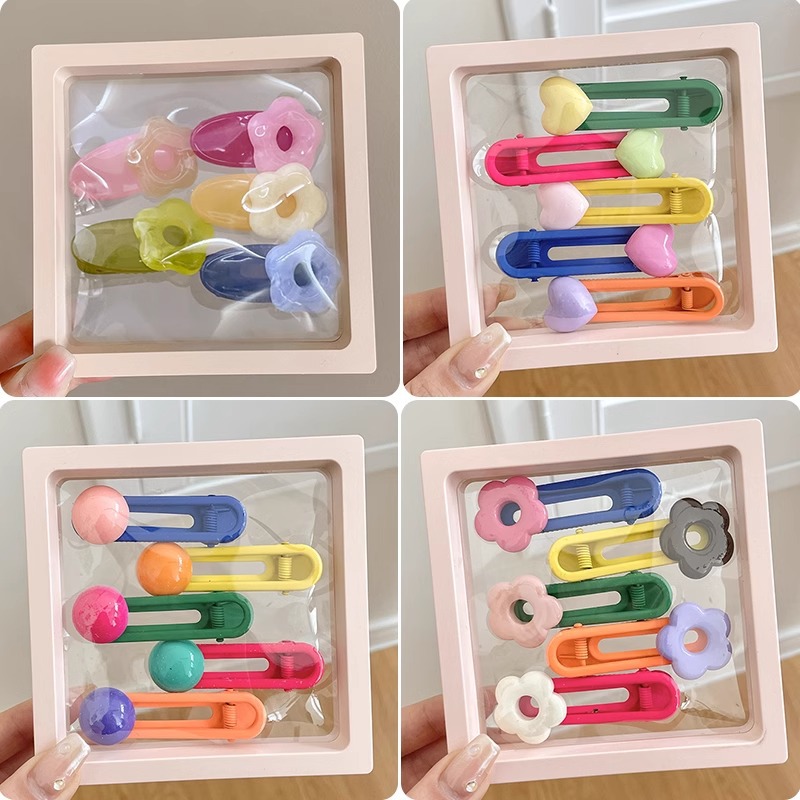 La horquilla rota de la niña clip BB frente lado flequillo lindo clip lateral clip femenino tocado horquilla de La Niña de los niños