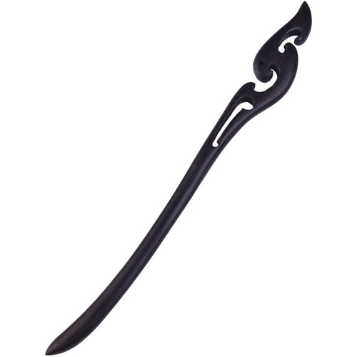 Gothic hairpin for women, national style wooden hairpin, Hanfu high-end feeling, back of the head braided hair hair clip, modern Chinese hair accessory, hair decoration.