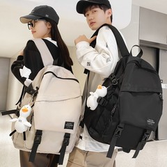 リュックサック男性カジュアルシンプル大容量旅行リュックサック女子百合中学生高校大学生カバン男