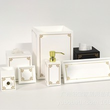 洗漱杯树脂浴室套件托盘冰桶套装漱口杯卫生间酒店卫浴亚克力BSCI