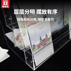 Supermarket Convenience Store Notebook Display Rack Acrylic Notebook Stand Showcase Glass Display Stand Book Rack Display Shelf