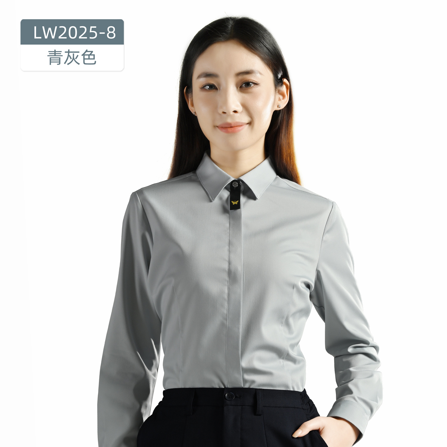 Tres camisas de fibra de bambú de mujeres de mangas cortas sin quemar el trabajo de la propiedad de viajes de la unidad de herramientas de ropa de vestir profesional para comprar camisas image 19