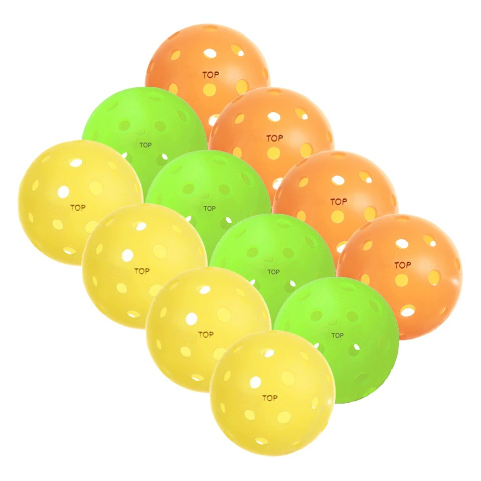 Топ пик мяч 40 отверстий 26 отверстий 74 мм литье под давлением ротационное литье интегрированное литье пористое отверстие мяч Pickleball