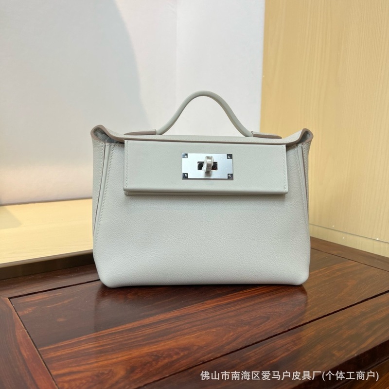 头层Swift皮蜡线手缝2424mini单肩手提斜挎包饺子包高品质轻奢包|undefined