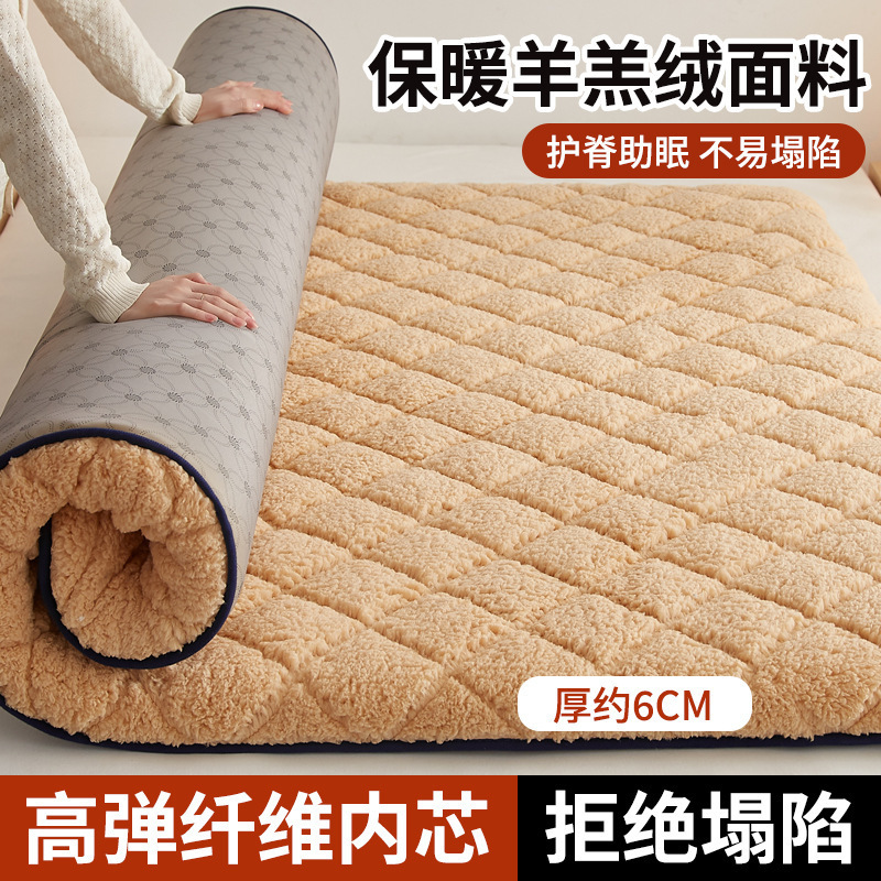 양털 - 낙타색 - 두께 약 6cm [두꺼운 양털 & 급속 가열 & 붕괴 방지