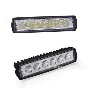 18W Car Led Work Light, Straight 6-Bead Long Bright White Light Daytime Running Light Auxiliary Light Off-Road Vehicle Modified Spotlight