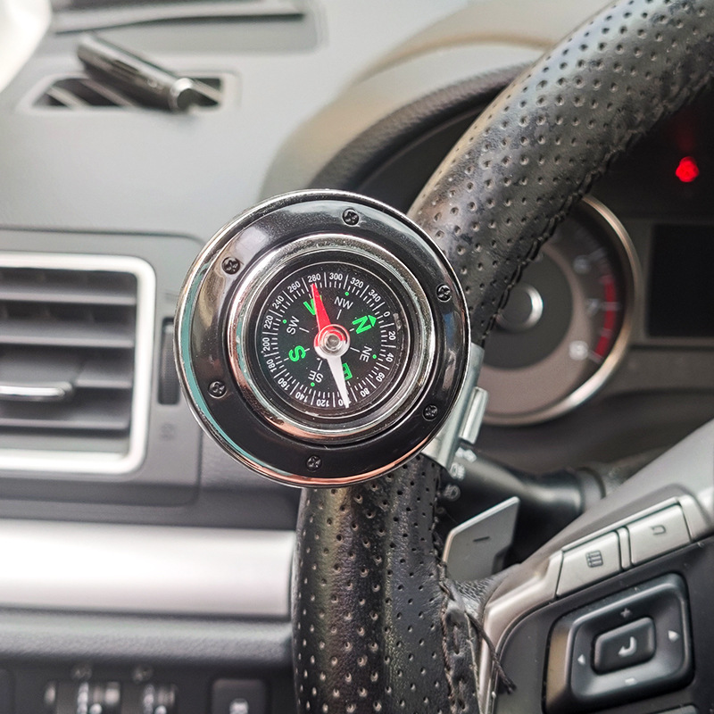 New Truck Steering Gear with Compass, Vehicle-Mounted Steering Wheel Booster, Labor-Saving Car Steering Wheel Booster