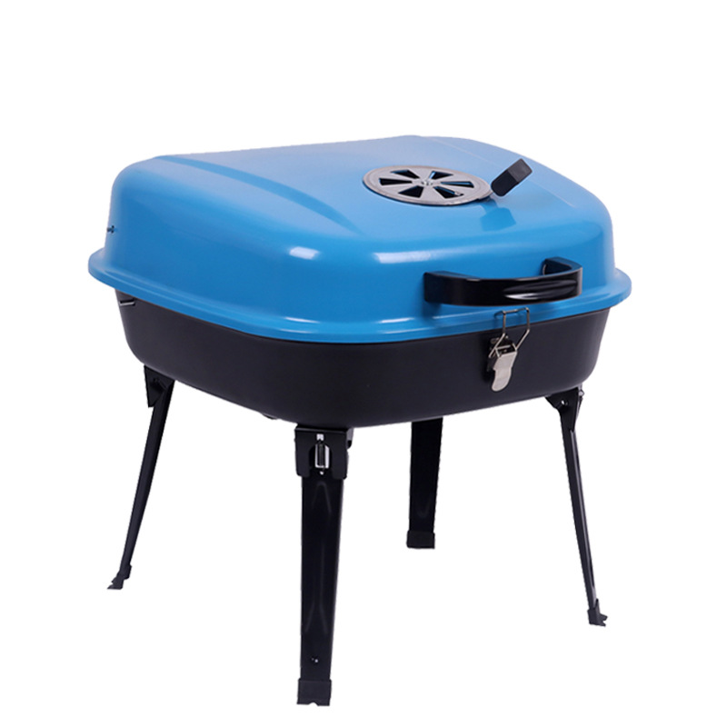 Fábrica directa portátil plegable horno de barbacoa al aire libre 5 personas carbón bbq conveniente barbacoa