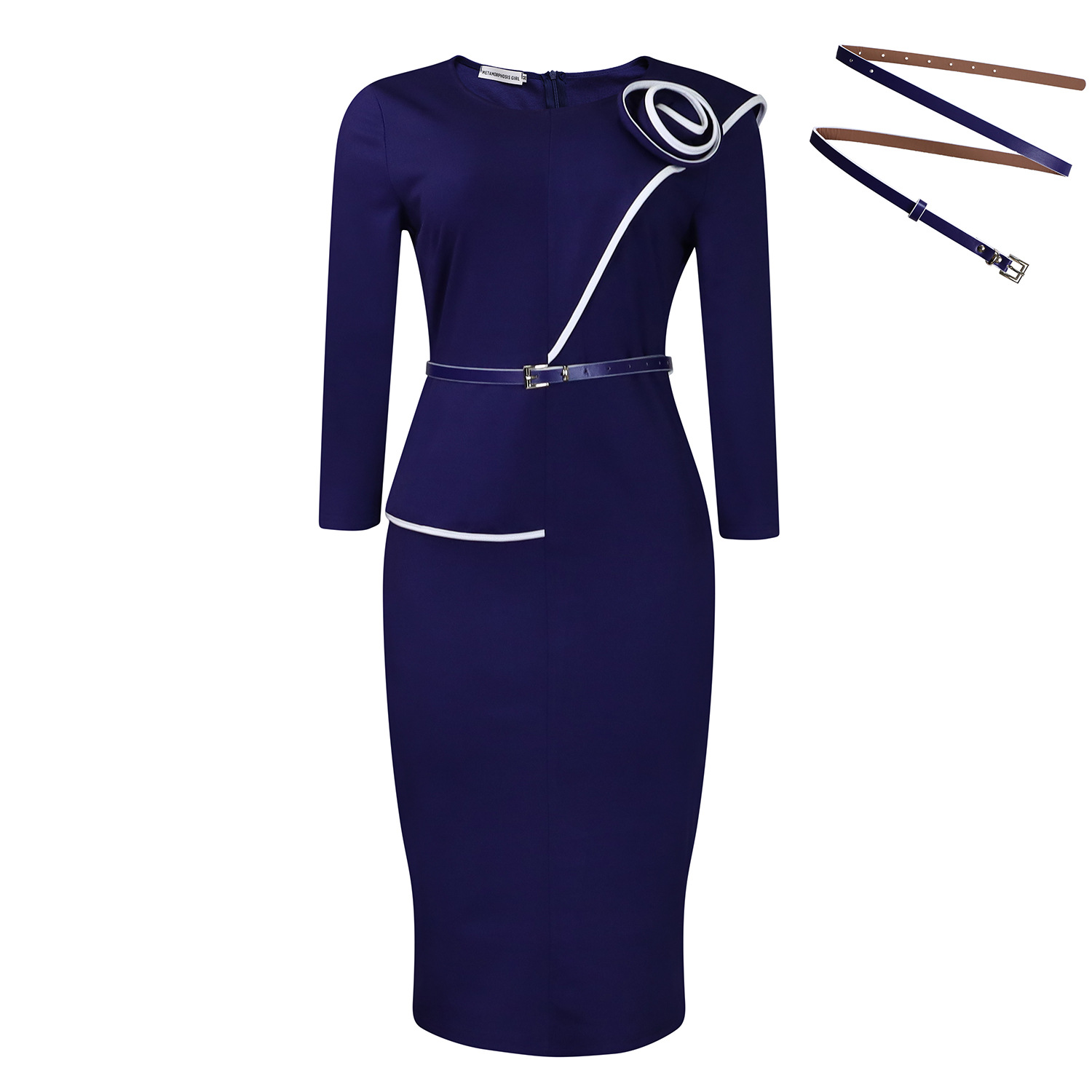 Pencil Skirt Solid Color Bodycon Fit Office Wear Autumn Winter Collection Wholesale Available