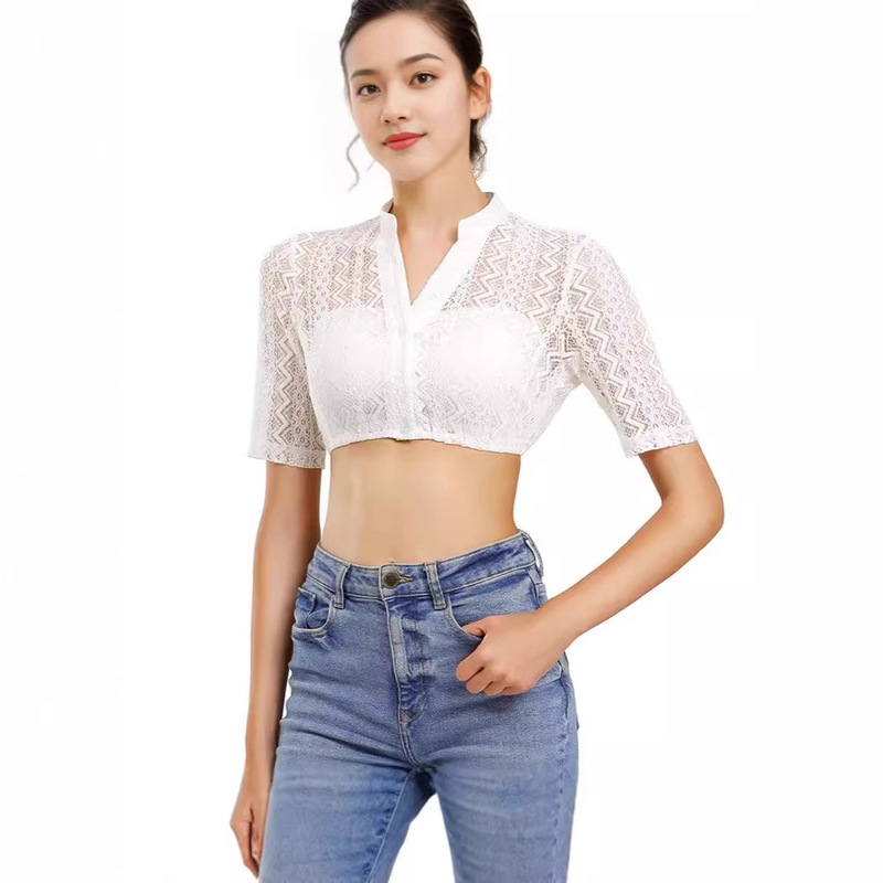 2025 New Bavarian Traditional Clothing German Women's Lace Clothing Tops Short Sleeve Oktoberfest 2025 New Bavarian Traditional Clothing German Women's Lace Clothing Tops Short Sleeve Oktoberfest
