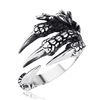 Retro fashionable one size metal ring, 2021 collection, city style