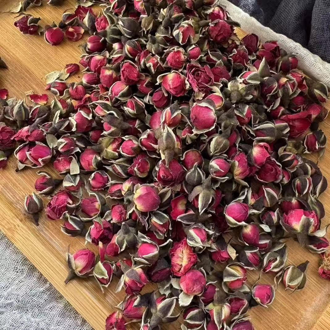 Pingyin Red Rose Buds Mei Gui Hua Low Temperature Dried Sulfur Free 500g Bulk Loose Flower Tea quality and texture