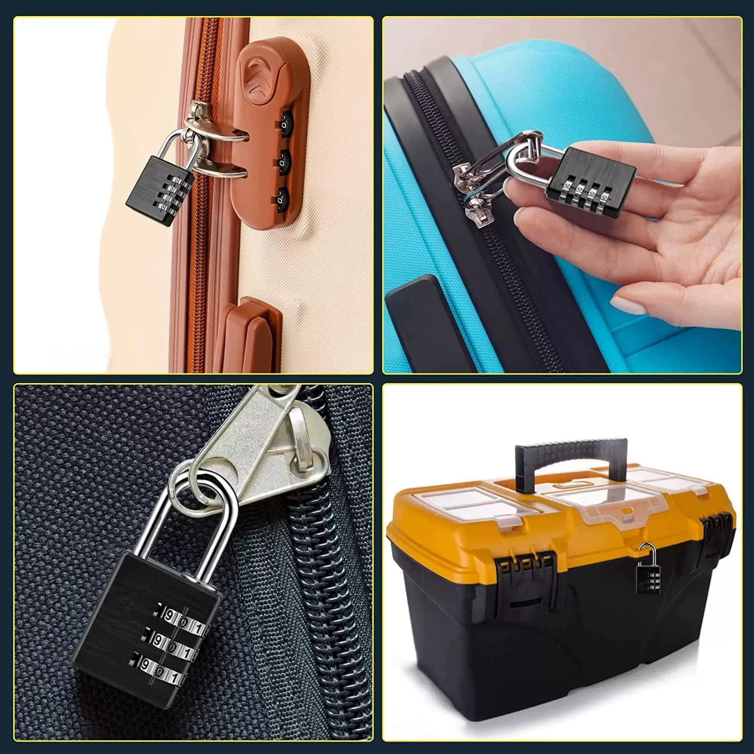 Waterproof lock, big suitcase for students
