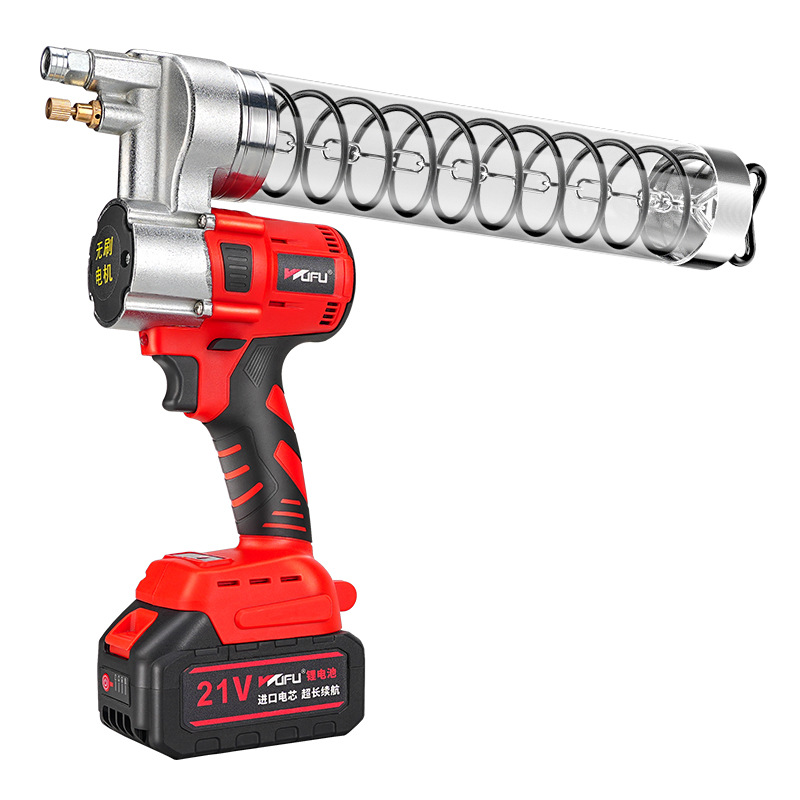 Wufu máquina de excavación de pistola de mantequilla eléctrica batería de litio recargable especial