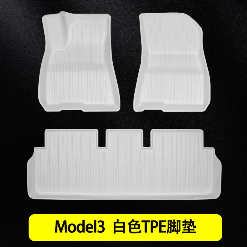 Aplicable a 2024 refrescante Tesla Model 3 / Y todo el tiempo TPE cojín de pie cojín del maletero