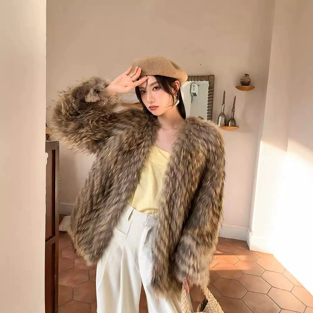 Long jacket, lightweight winter coat, mid-length, V-neckline