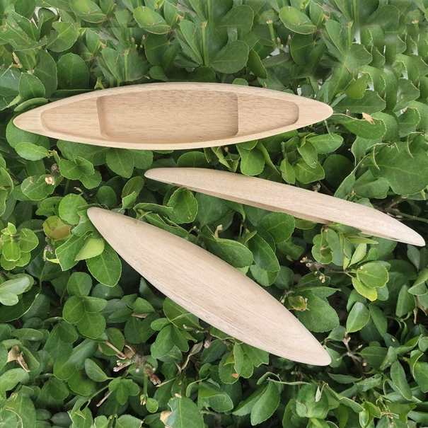 Wooden boat, ship model, toy from natural wood