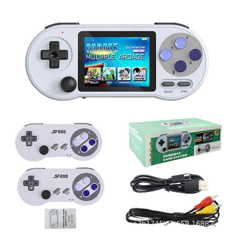 クロスボーダーSF2000レトロGBAストリートマシン家庭用ツインテレビ8000ゲーム機無線ハンドル携帯機|undefined
