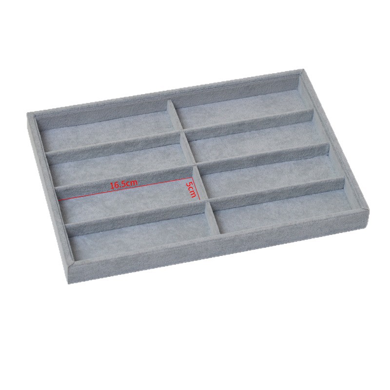 Jewelry Storage Box with Velvet Lining for Bracelets, Display Tray for Bracelets, Pendants, and Ornaments, Ice Flower Tray with a High-End Feel