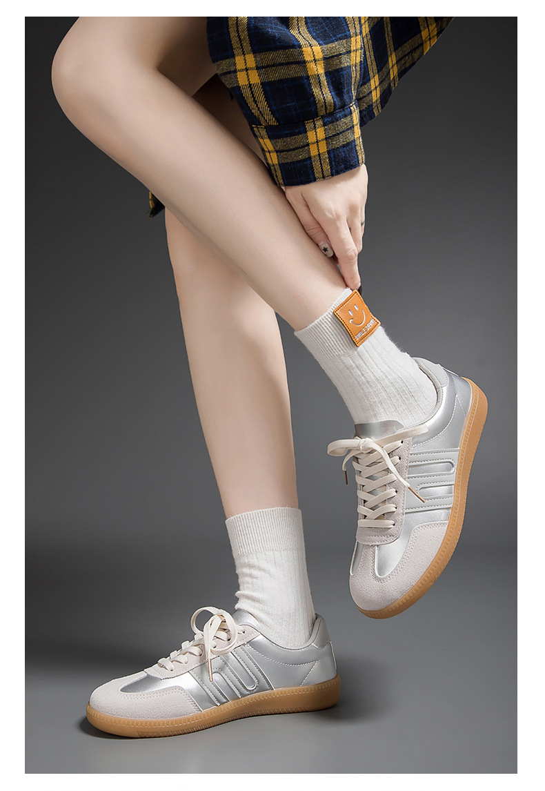 2024 neue Paar Training Runde Kappe Casual Board Lace up Kleine Weiße Schuhe frauen Herbst F8816_voghion.com