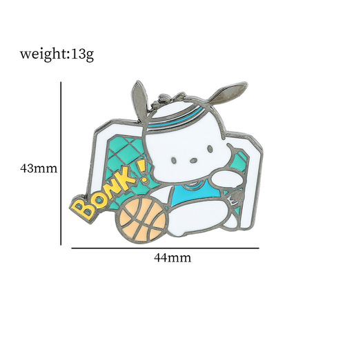 Cute and soft Sanrio metal badge Kurome badge cartoon comic style high-end accessories brooch wholesale