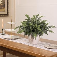 跨境仿真人造雪松树枝把束  人造假植物家居户外装饰客厅摄影摆件