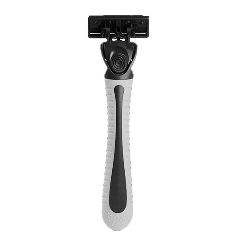 В наличии оптовая продажа, шестислойная ручная бритва, Мужская Ручка держателя головки бритвы [1 держатель, 1 головка]