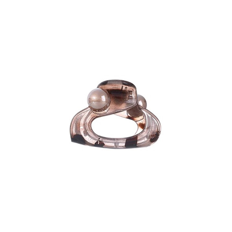 Acético de alta sensación clip de cabello para mujeres 2025 nuevo clip de tiburón de cabello de mitad de cabeza detrás de la perla universal clip de cabello para la cabeza