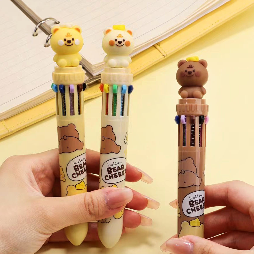 12 bolígrafo creativo 12 colores multifunción bolígrafo de color estudiantes bolígrafo multicolor bolígrafo atómico NaYou