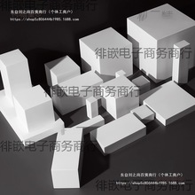 摄影道具摆件拍照几何体白色小物件方块立方体展示台静物拍