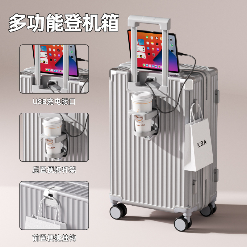 Maleta de Viaje 2025, 20-24 Pulgadas, con Ruedas y Combinación