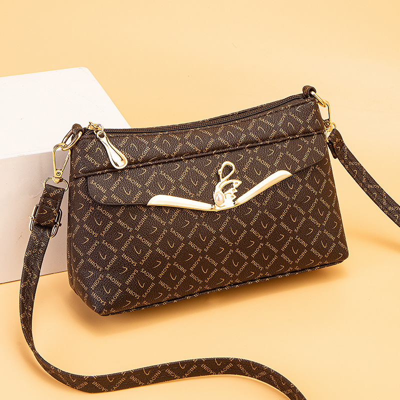 Bolsa de Madre de mediana edad bolsa de mensajero 2022 nueva bolsa de teléfono móvil versátil anciano compras hombro de cuero suave bolsa pequeña