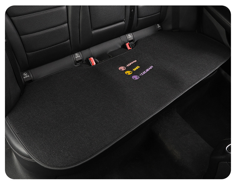 2025 New Kuromi Linen Car Seat Cushion Four-Piece Set