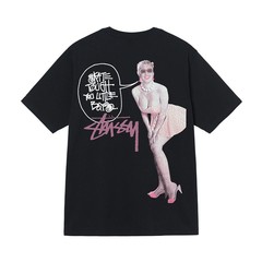 クロスボーダー 6 スチュア STU2025 新しい Tシャツ男性と女性の半袖 Tシャツ人形牛夏 Tシャツルーズ模造綿
