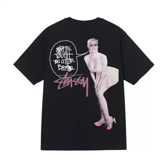 Cross-Border 6 Situ Stu2025 New T-Shirt for Men and Women Short-Sleeved T-Shirt Doll Cow Summer T-Shirt Loose Imitation Cotton
