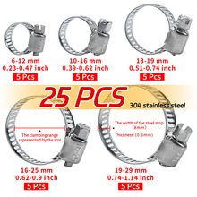 ���R�d���N25pcs304���P���ʽ�����܊A���b6mm-29mm�����������b