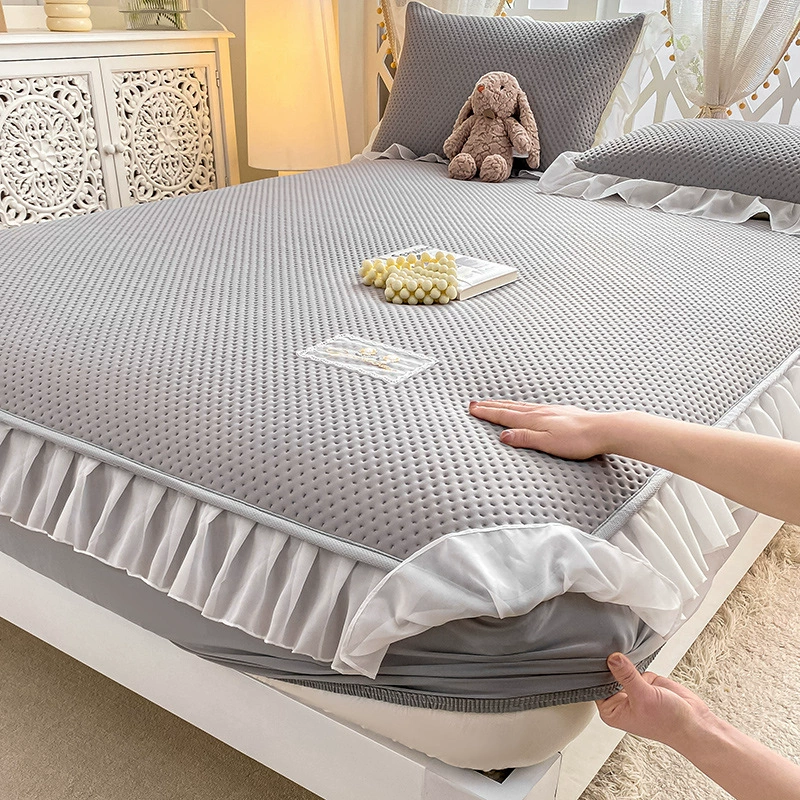 Summer mat, silk sheet, mattress, protective case, bedspread, set, 3 piece set