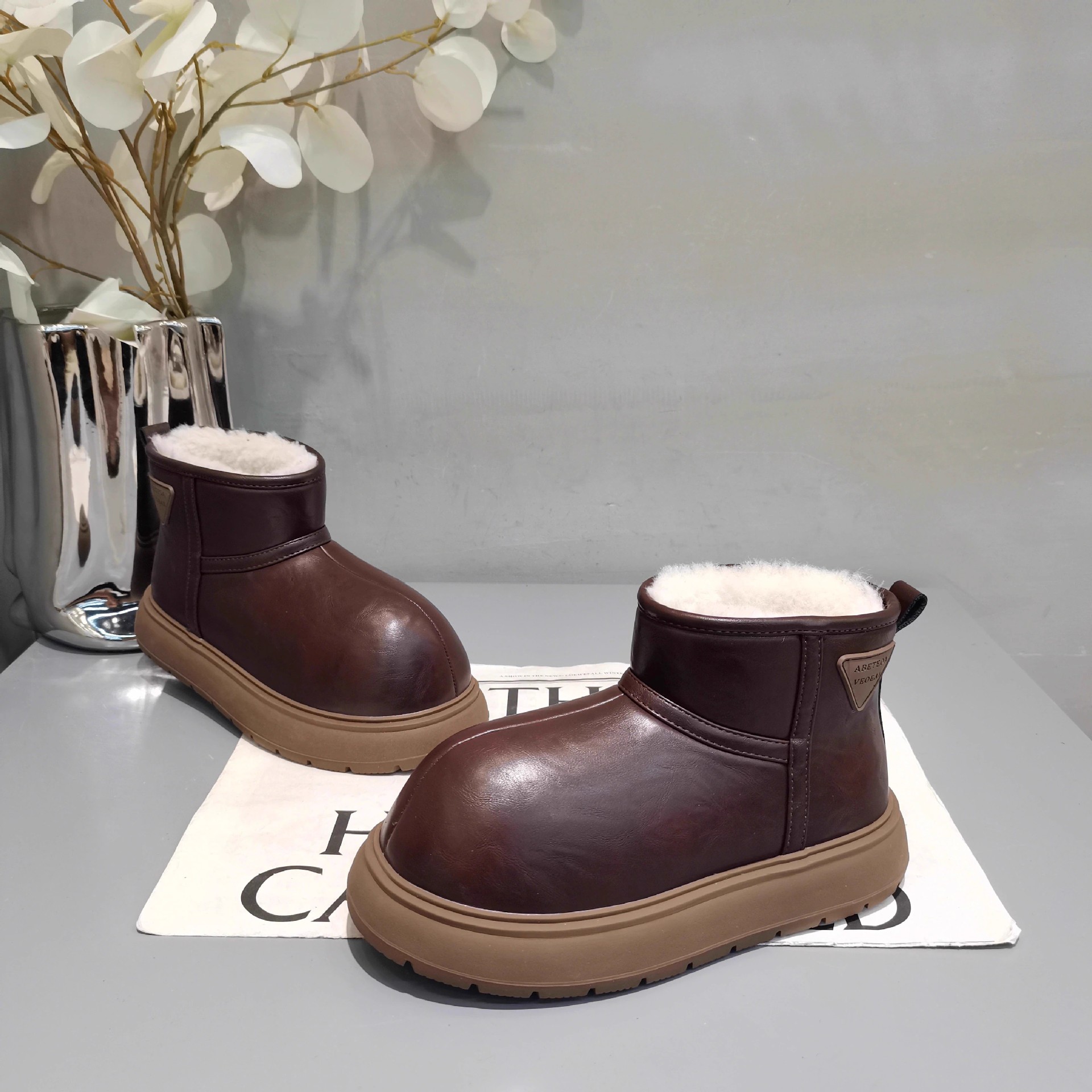 Winter children's warm low boots for boys